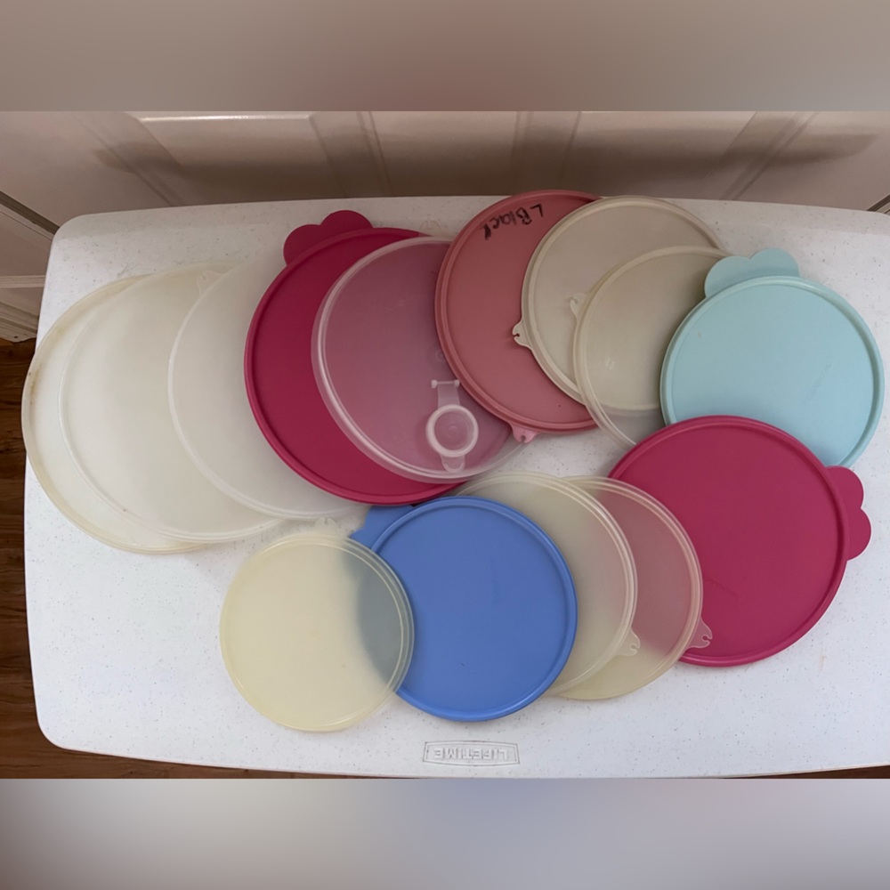 Vintage Tupperware Lid Collection